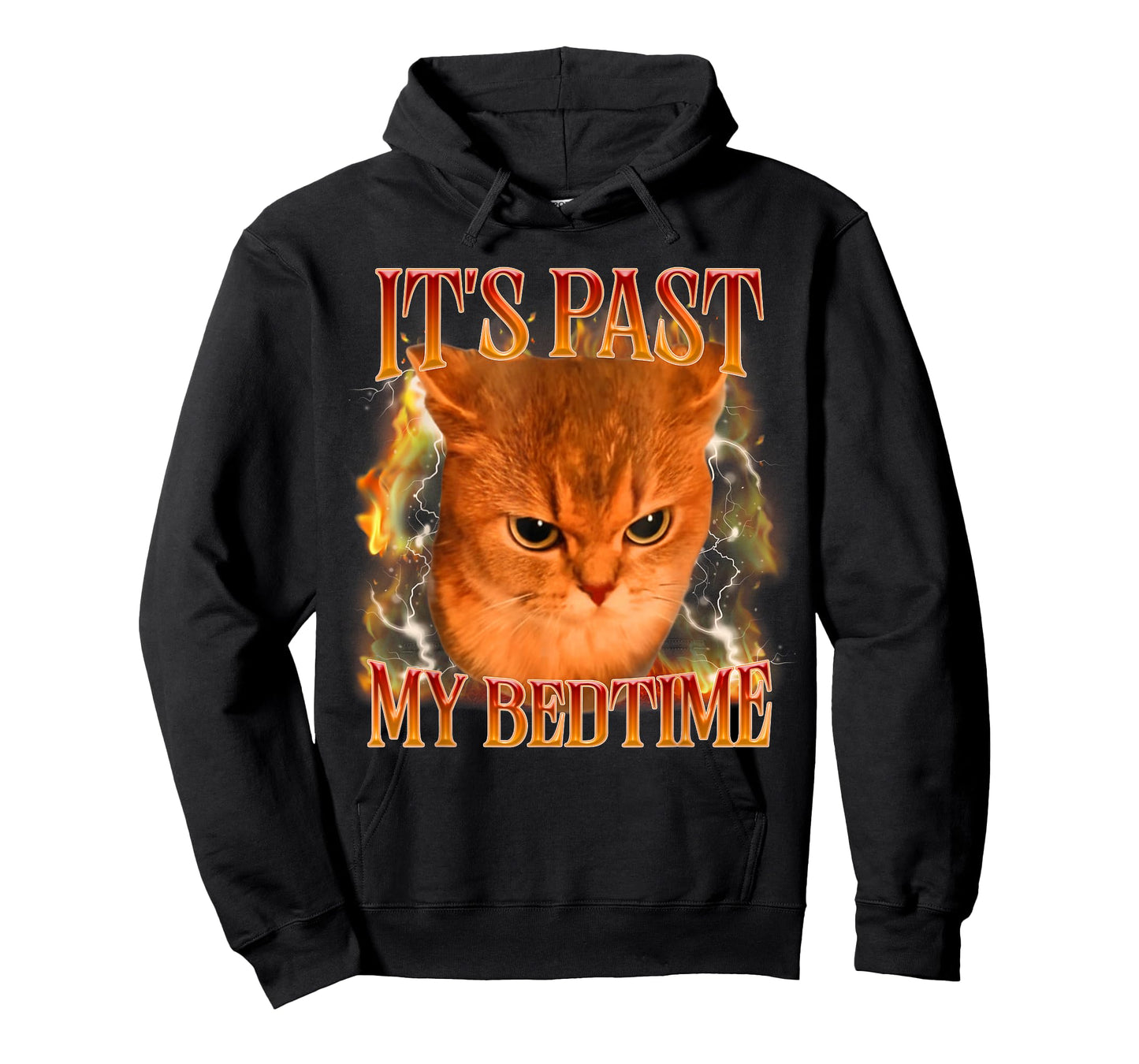 Funny It's Past My Bedtime Cat Meme Animals Humor T-Shirt