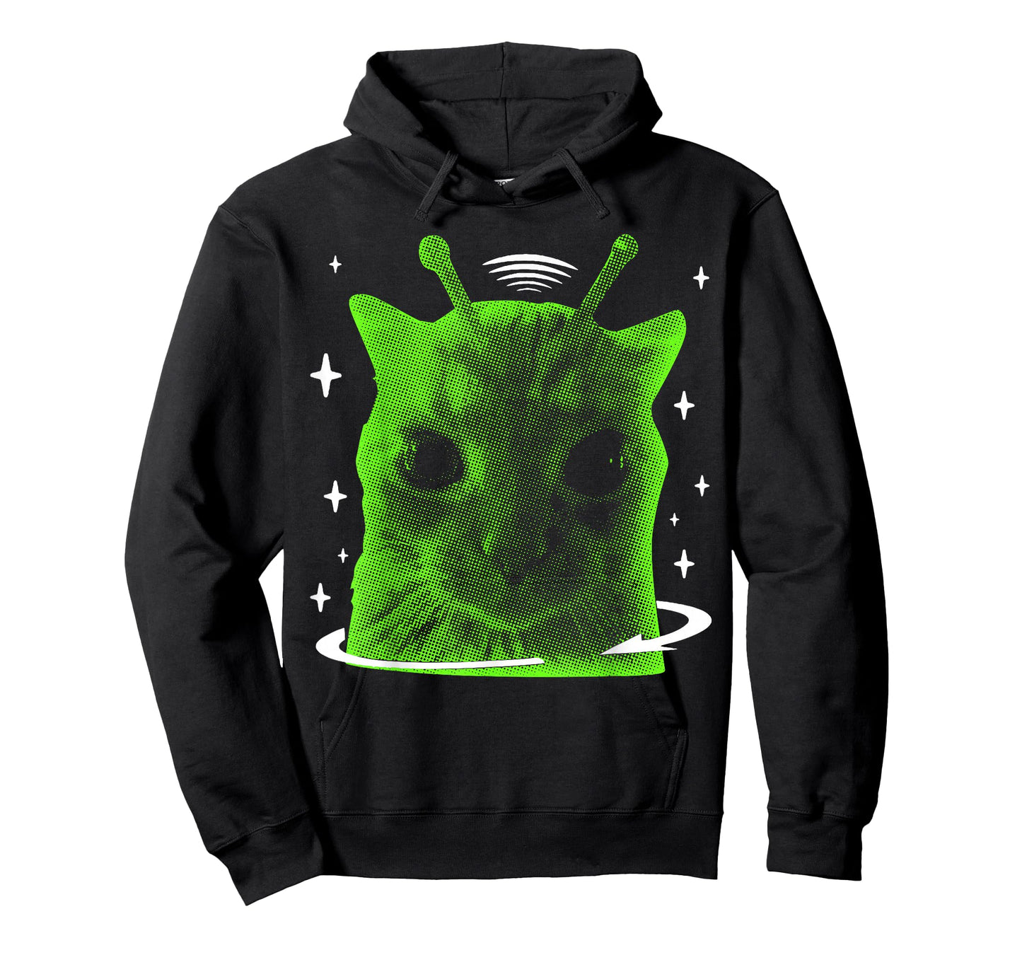 Funny Alien Cat Meme Retro Silly Cat Vintage Space Kitty T-Shirt