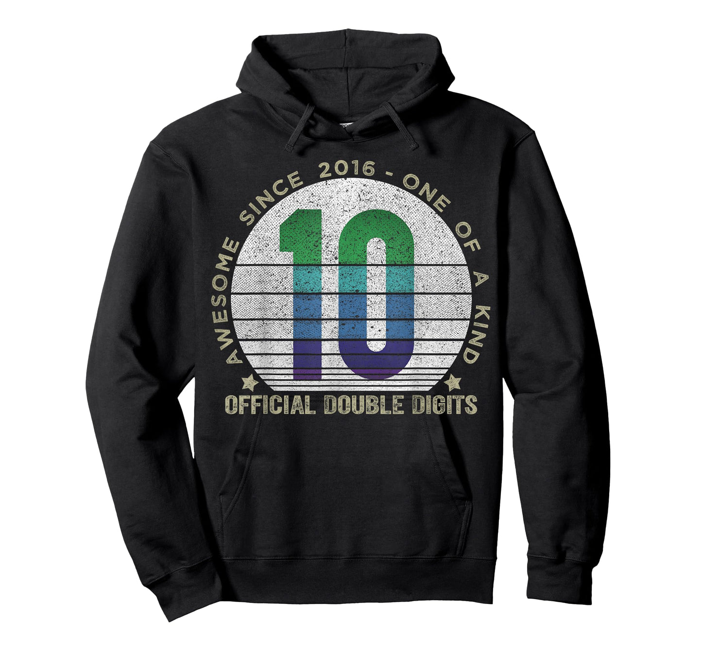 Official Double Digits 10 Year Old Gifts Vintage 2016 Boys T-Shirt