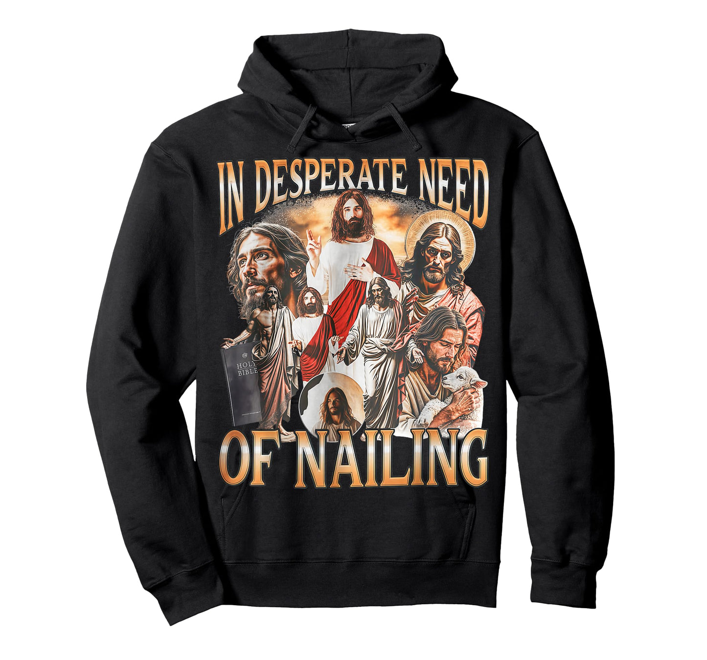 Retro in Desperate Need of Nailing Holy Bible Jesus T-Shirt