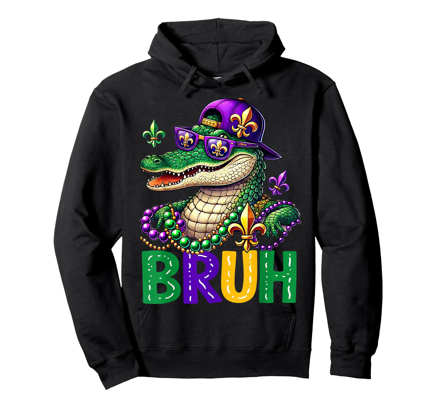 Mardigator Alligator Bruh Mardi Gras Costume Teens Boys Kids T-Shirt