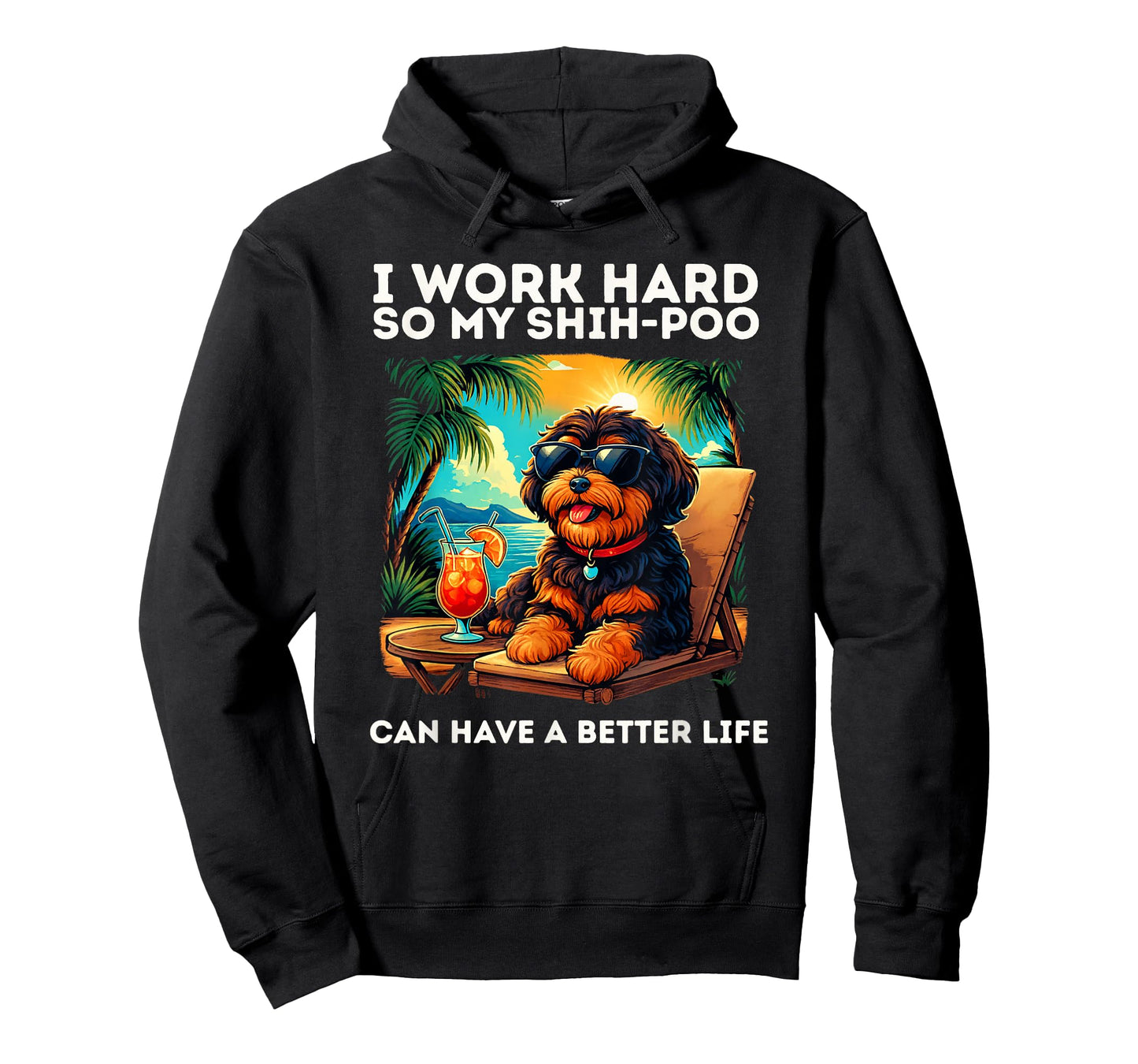 Shih Poo Lover Design Funny Shih Poo Dog T-Shirt