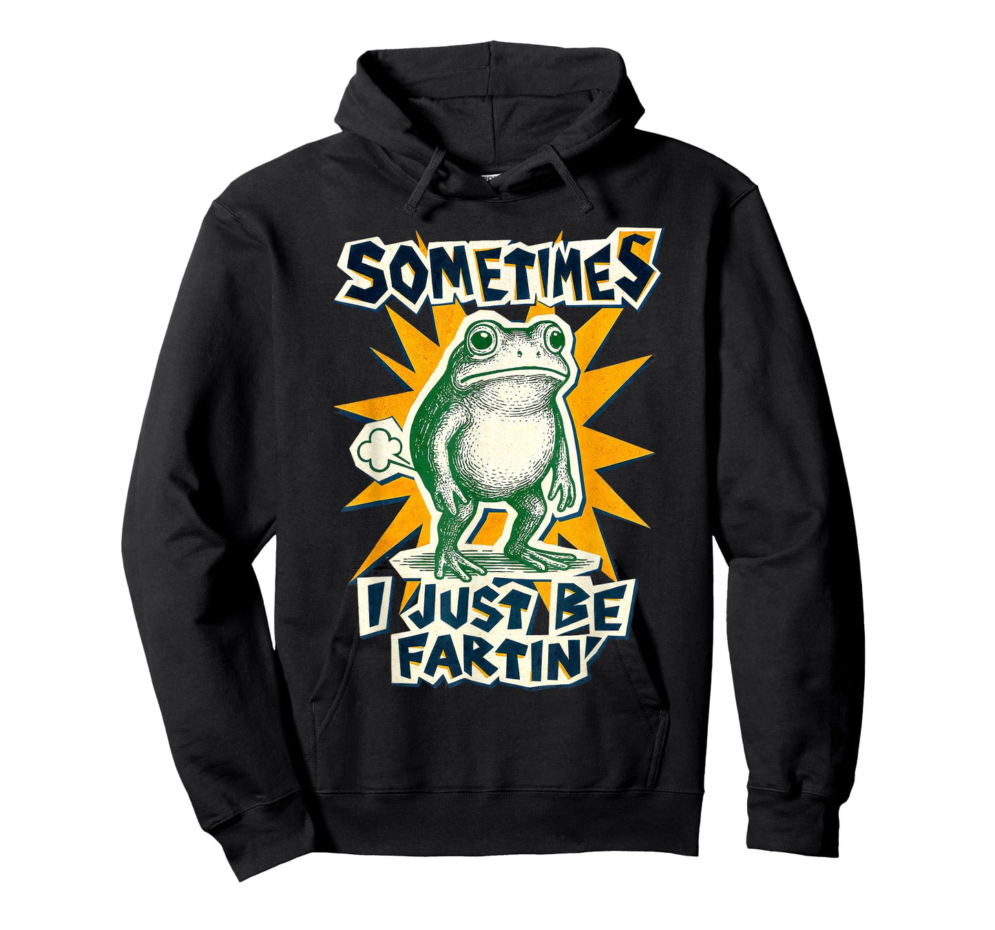 Sometimes I Just Be Fartin' Frog DIY Collage Poster Tee Kids T-Shirt