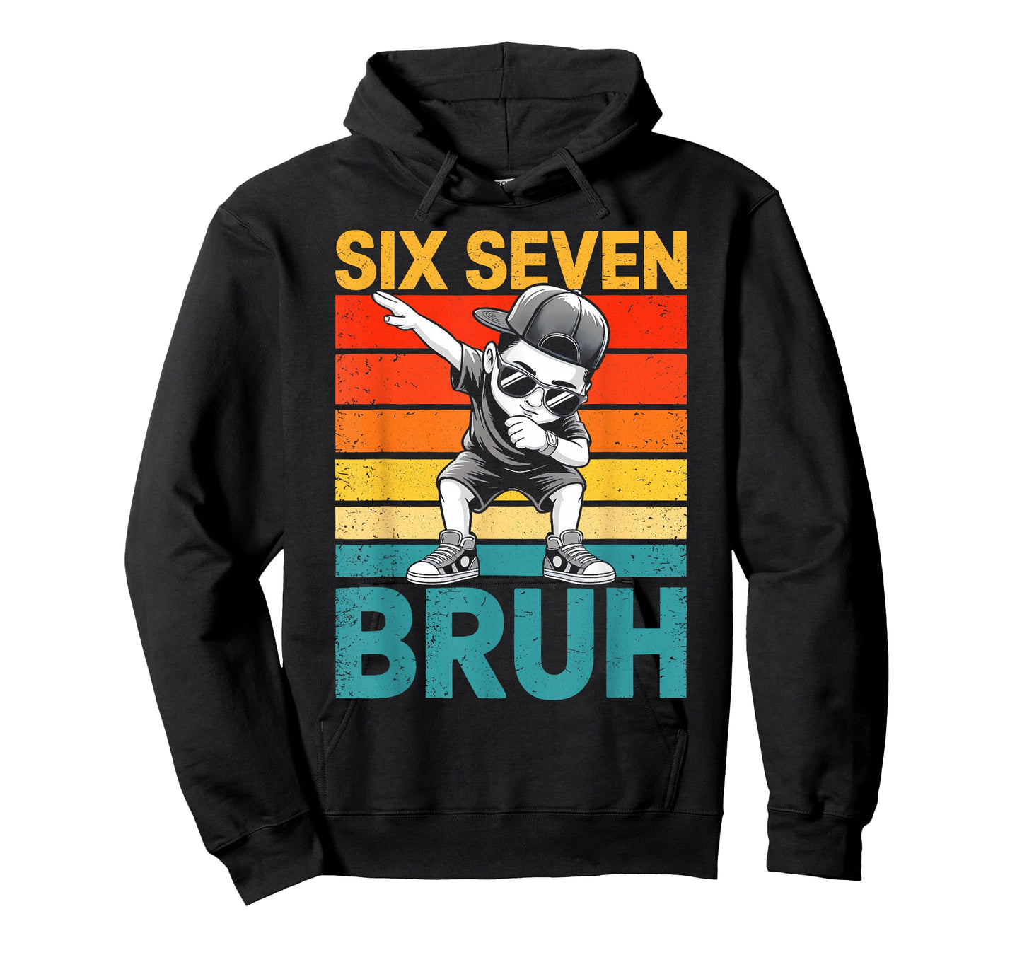 67 Meme Gen Alpha Slang 6 7 Six Seven Bruh Dabbing Boys Kids T-Shirt