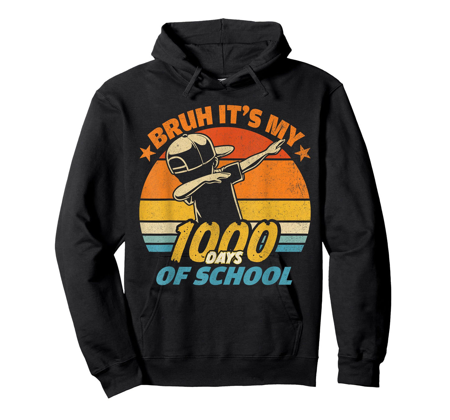 Bruh It's My 1000 Day of School Happy 1000th Day Boy Dabbing T-Shirt