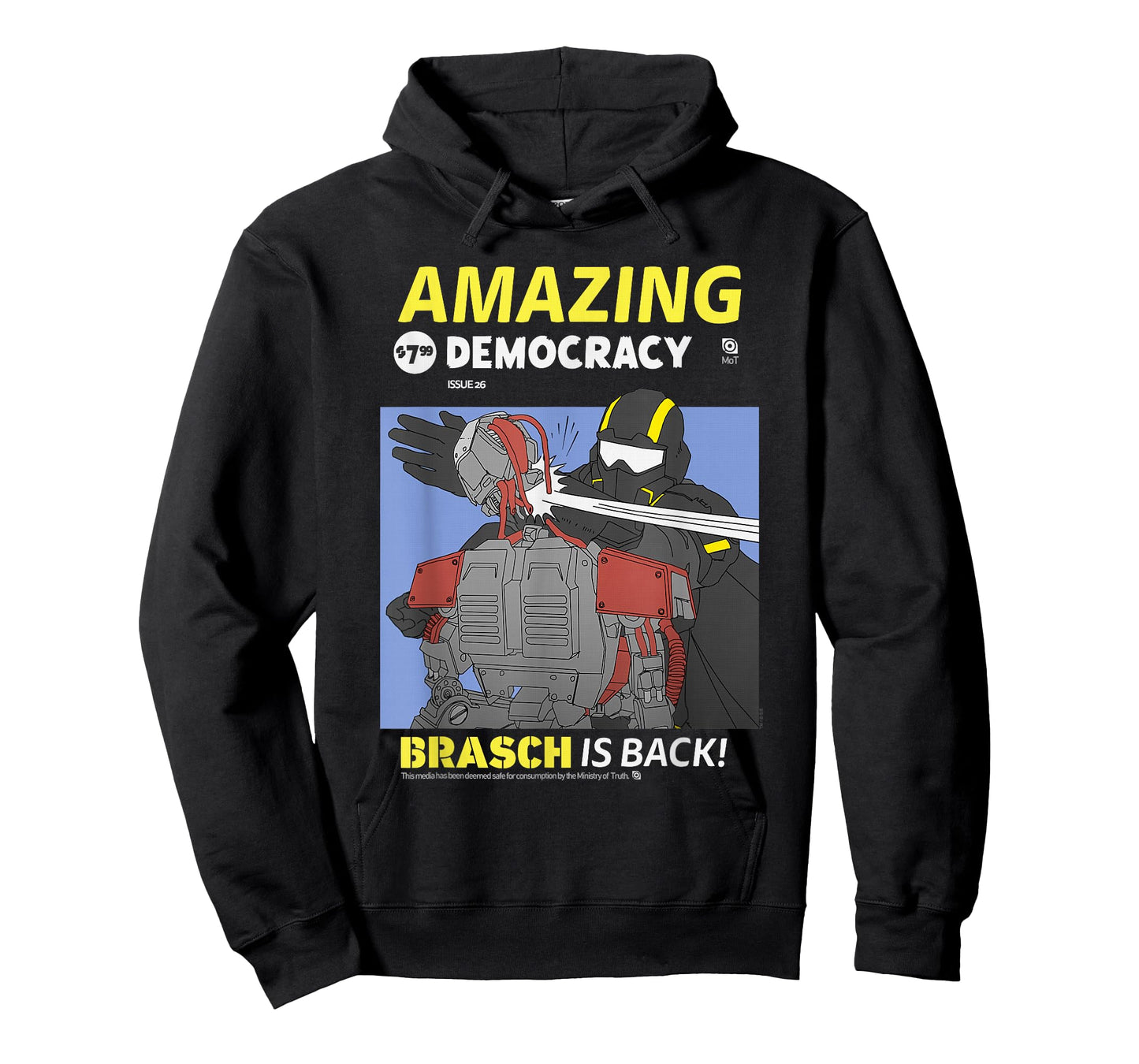 Helldivers 2 Amazing Democracy Comic Book Style Video Game T-Shirt