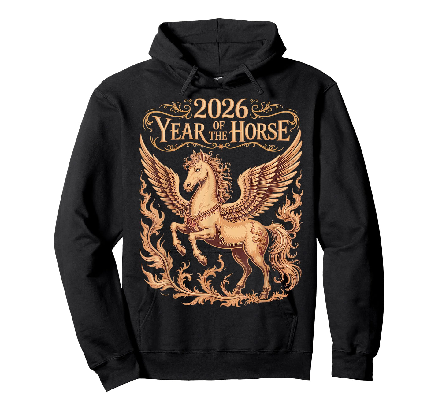 Pegasus Zodiac Chinese Lunar New Year of The Horse 2026 T-Shirt