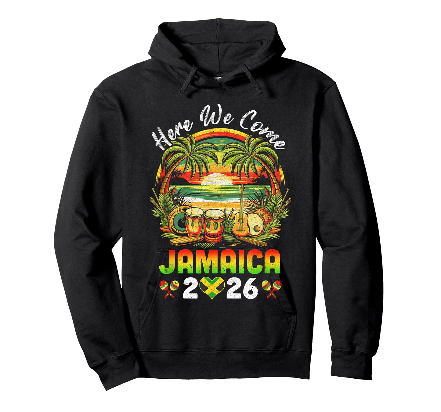 Here We Come Jamaica 2026 Girls Trip Family Summer Vacation T-Shirt