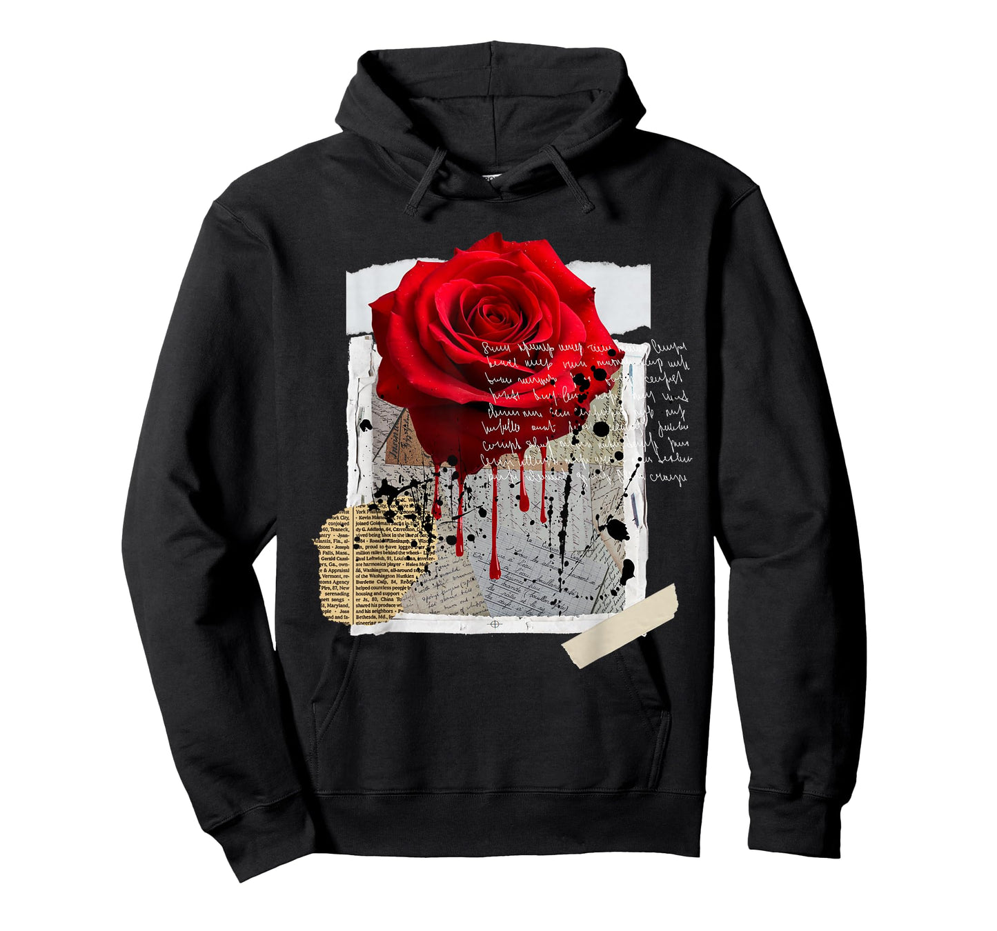 Streetwear Graphic Dark Floral Urban Aesthetic, Mens Fashion T-Shirt