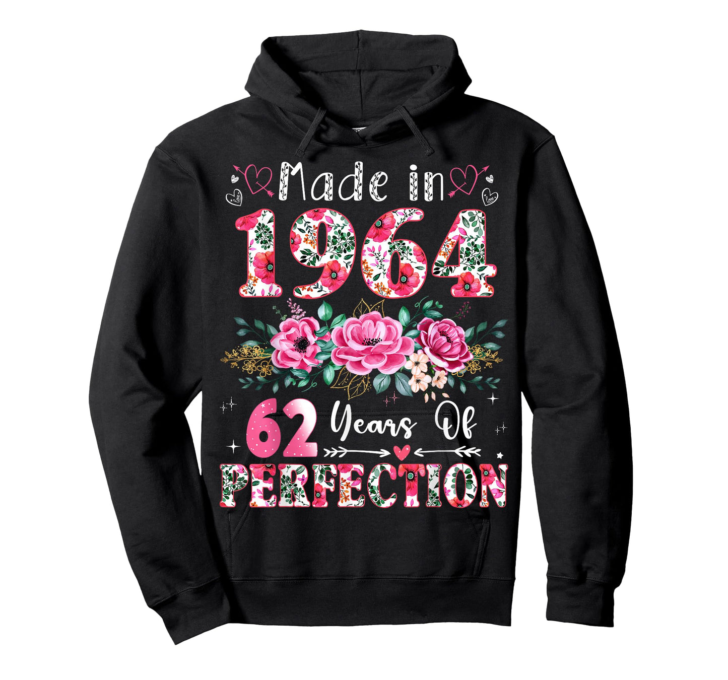 62 Year Old Made in 1964 Floral 62th Birthday Women T-Shirt
