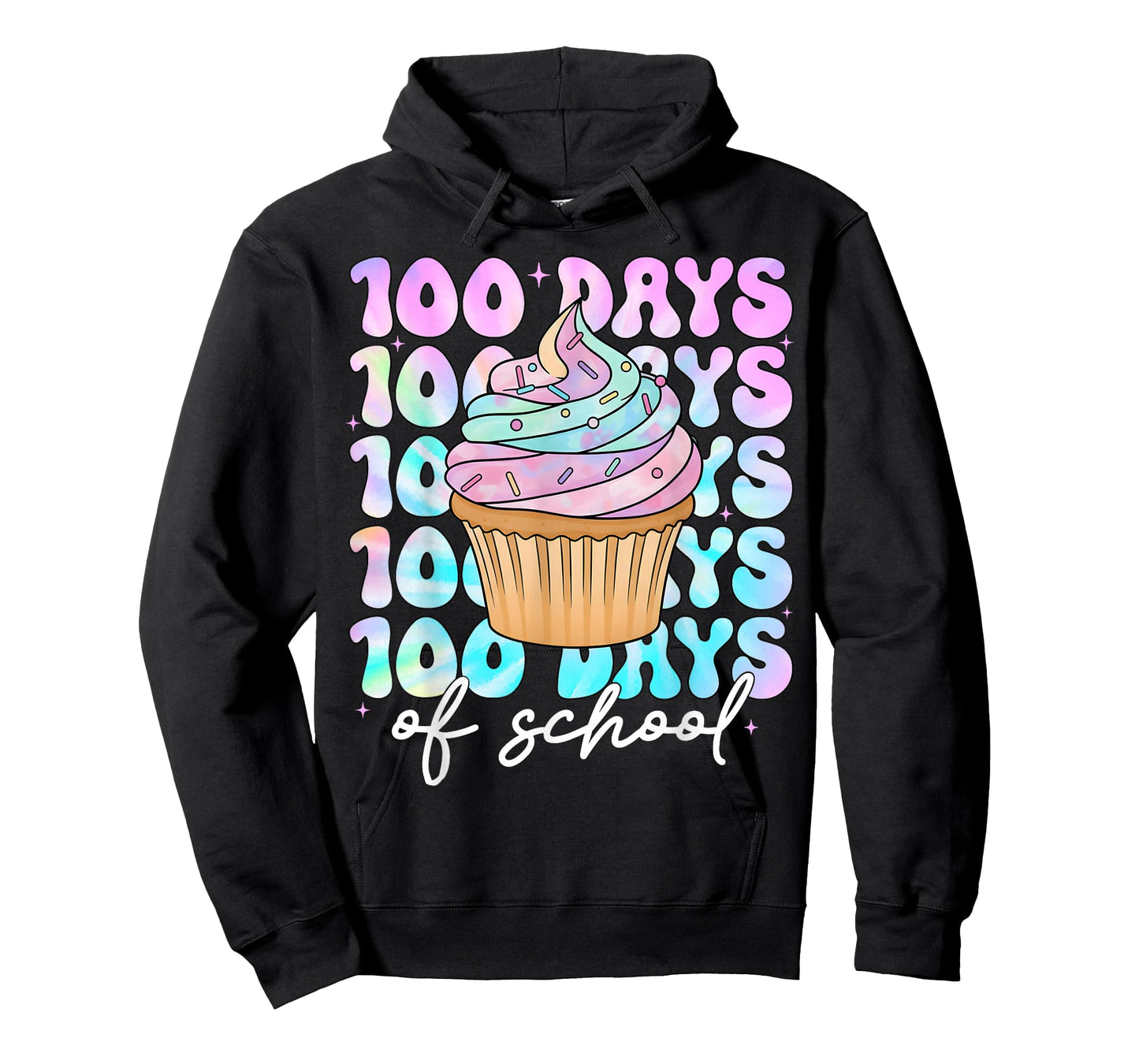100 Days of School Cupcake Girls 100th Day of School Teacher T-Shirt