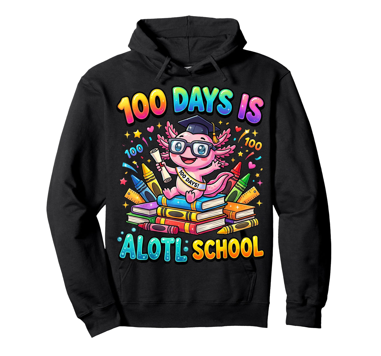 100 Days is Alotl School Shirt Funny Kids 100th Day Meme Tee T-Shirt