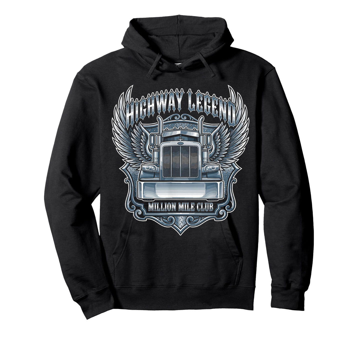 Million Mile Club Highway Legend Semi Truck Driver Trucker T-Shirt