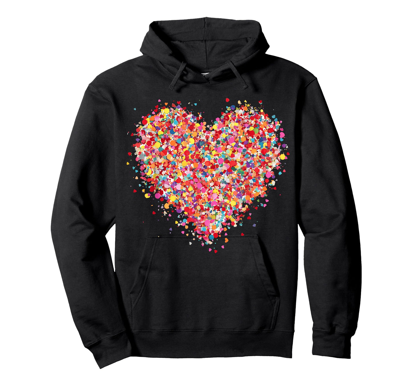 Valentine Colorful Confetti Heart Men Women Kid T-Shirt