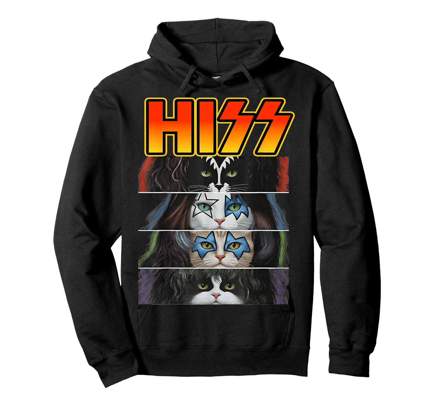 Hiss Cat Rock Kitten Rockin Cats Lovers Birthday Gifts Idea T-Shirt