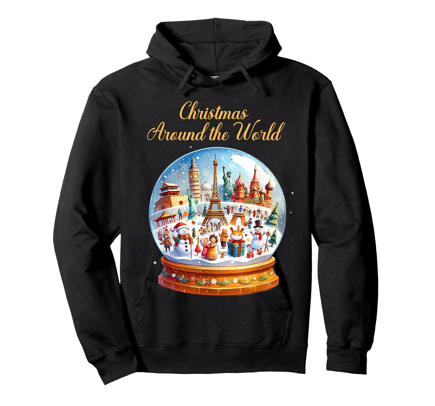 Vintage Christmas Snowballs Christmas Around The World T-Shirt