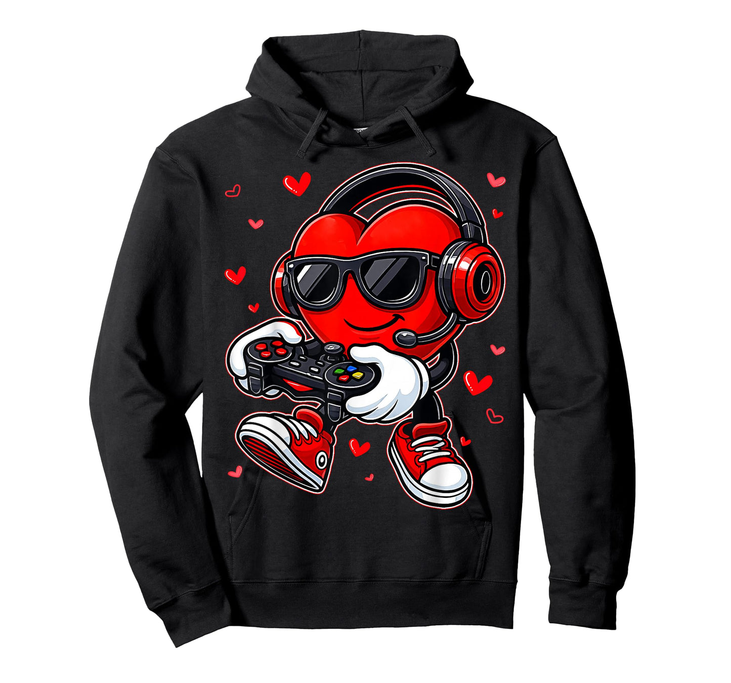 Funny Heart Gamer Gaming Men Valentine Boys Kids T-Shirt