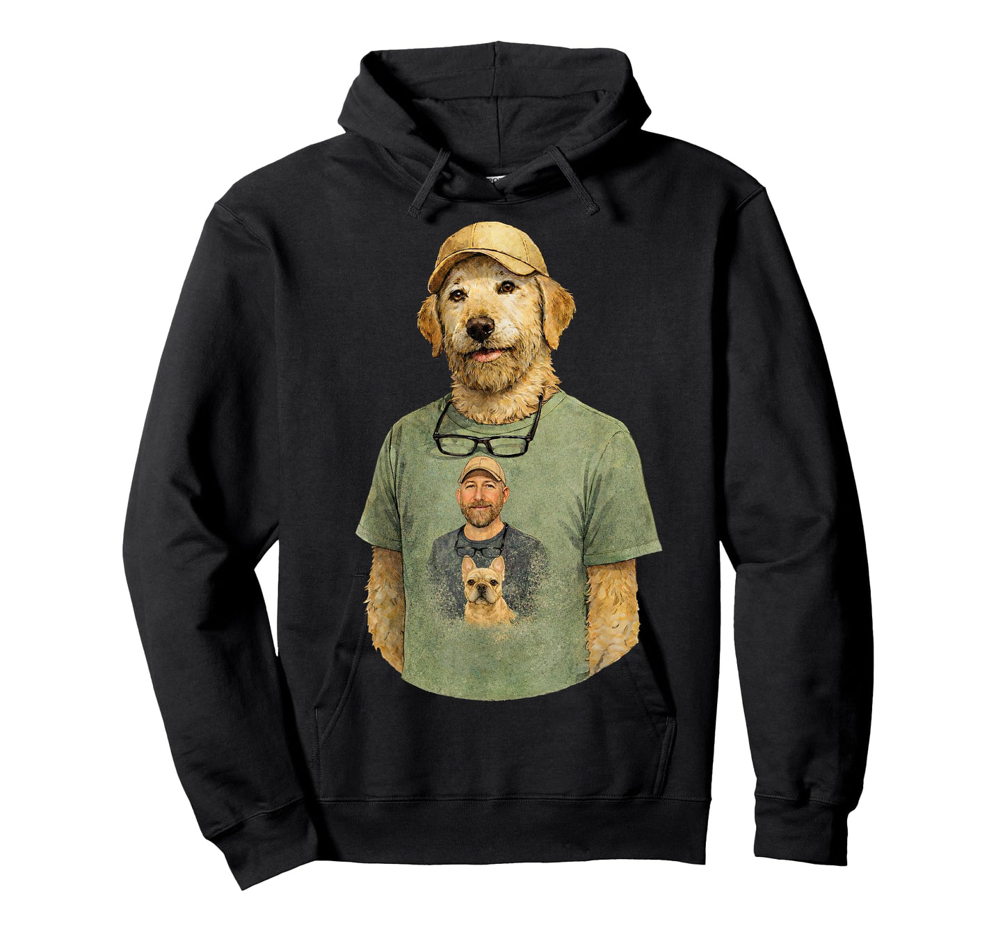 Marc and Dog Blue Green T-Shirt