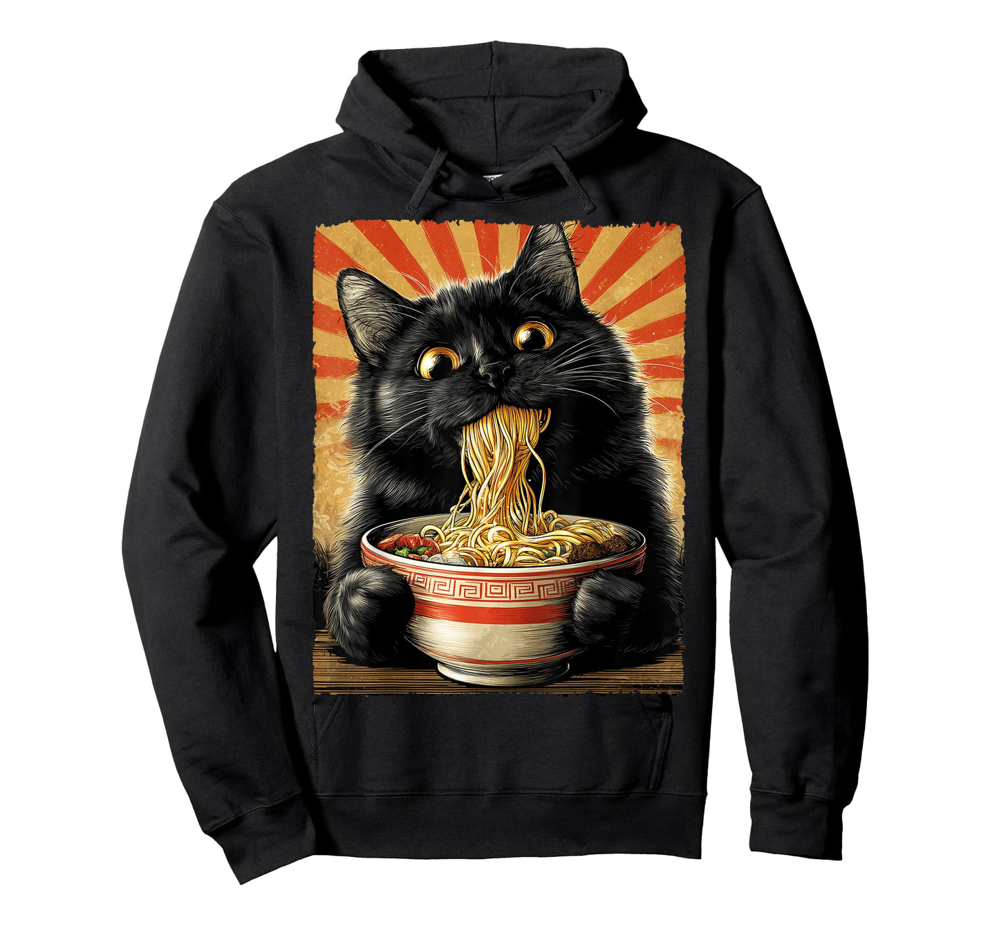 Funny Ramen Cat Noodle Lovers Anime Otaku T-Shirt