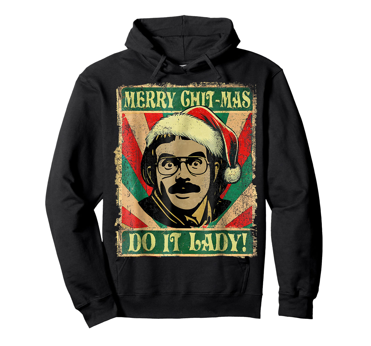 Do It Funny Chit-mas Christmas Santa Hat T-Shirt