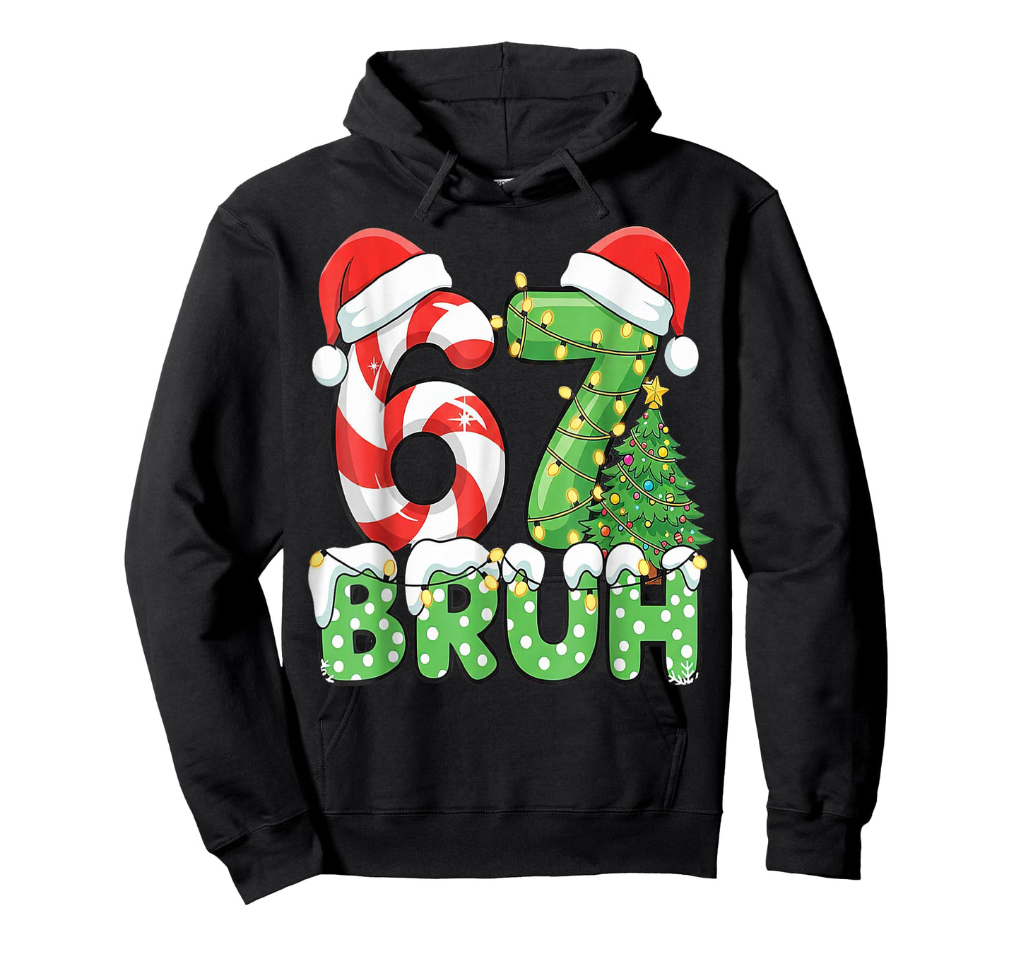 Six Seven 67 Funny Santa Bruh Christmas Meme T-Shirt