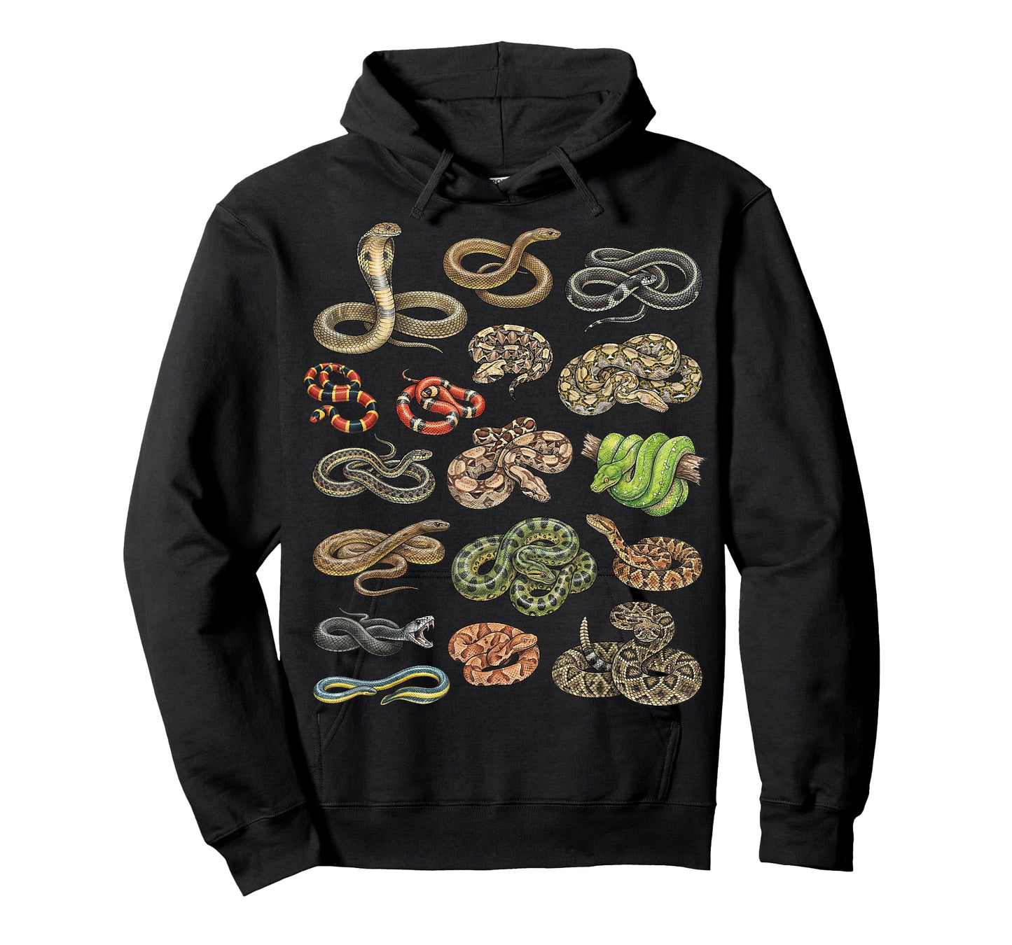 Types of Snakes Educational Herpetologist Boys Girls Kids T-Shirt