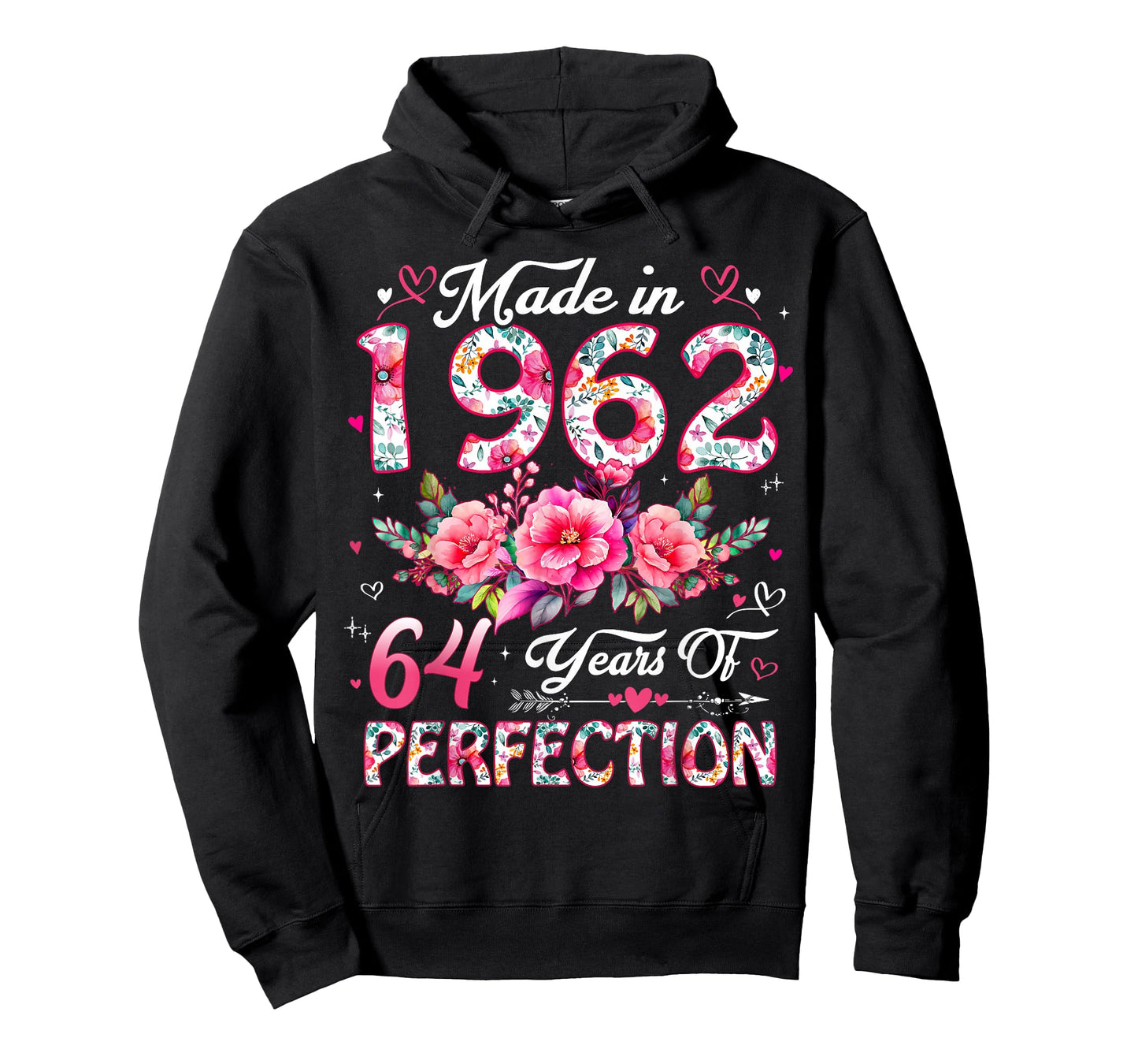 64 Year Old Made in 1962 Floral 64th Birthday Women T-Shirt