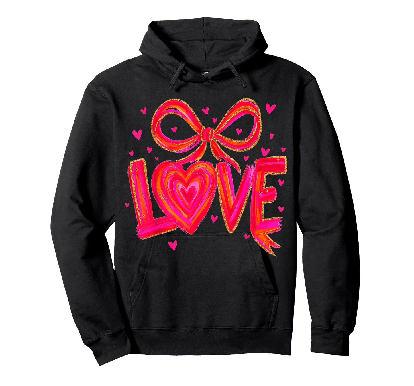 Valentine's Day Love Preppy Coquette Bow XOXO Hearts T-Shirt