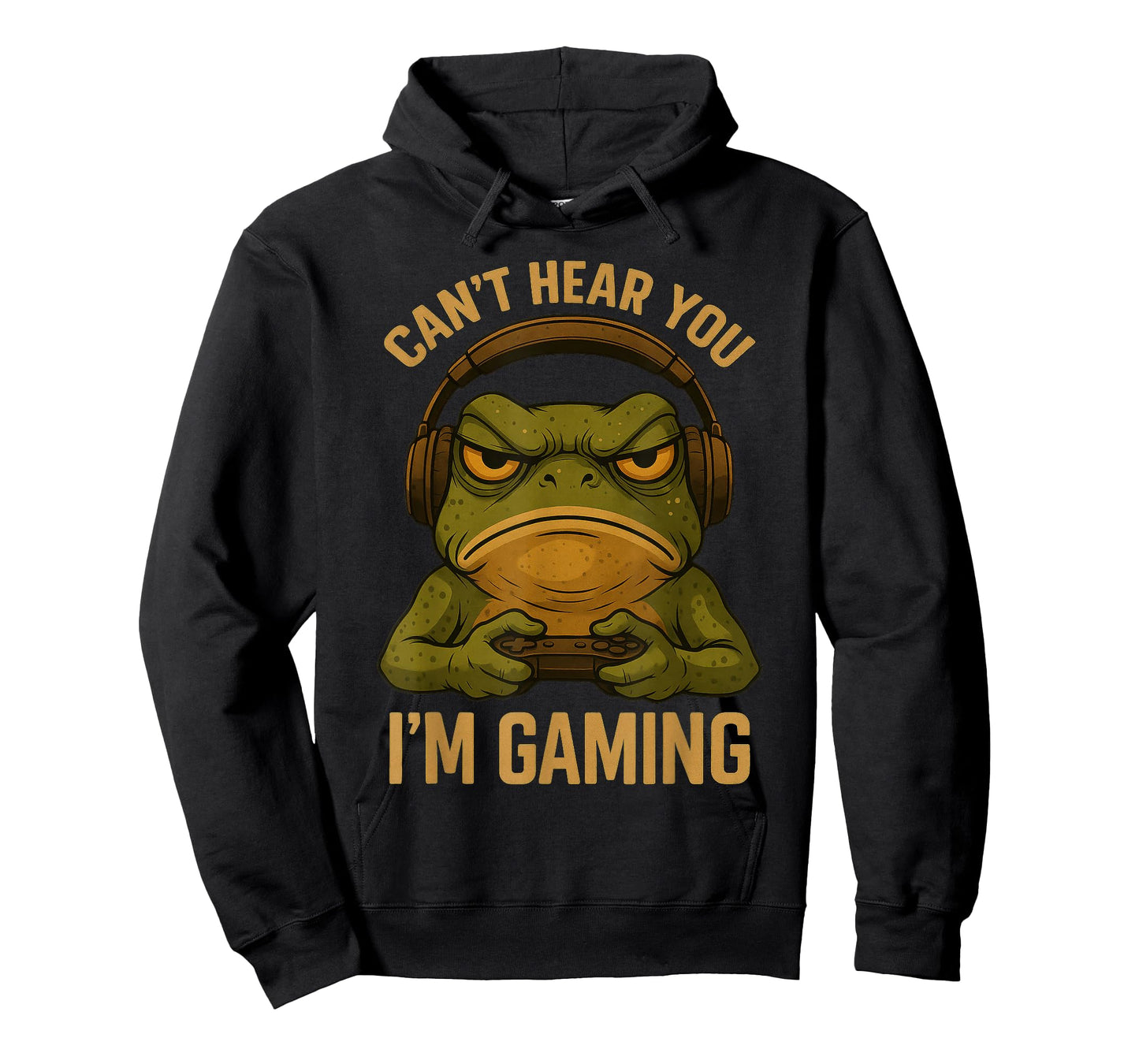 Funny Gamer Frog Art Graphic Tee Men Boys Funny Video Gaming T-Shirt