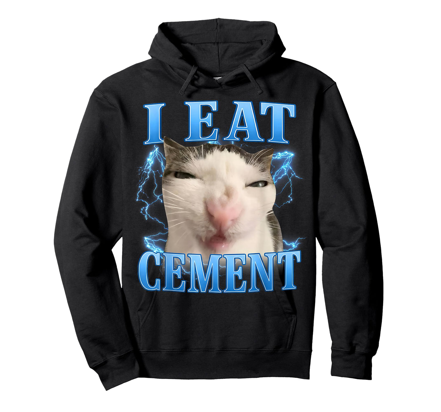 I Eat Cement Funny Cat Meme T-Shirt