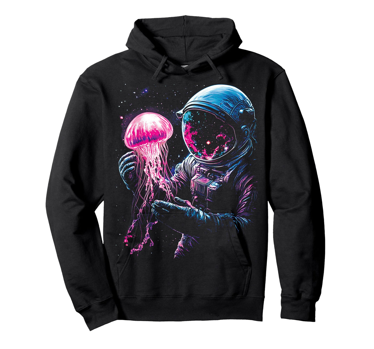Astronaut Jellyfish Outer Space Explorer Galaxy Science Men T-Shirt