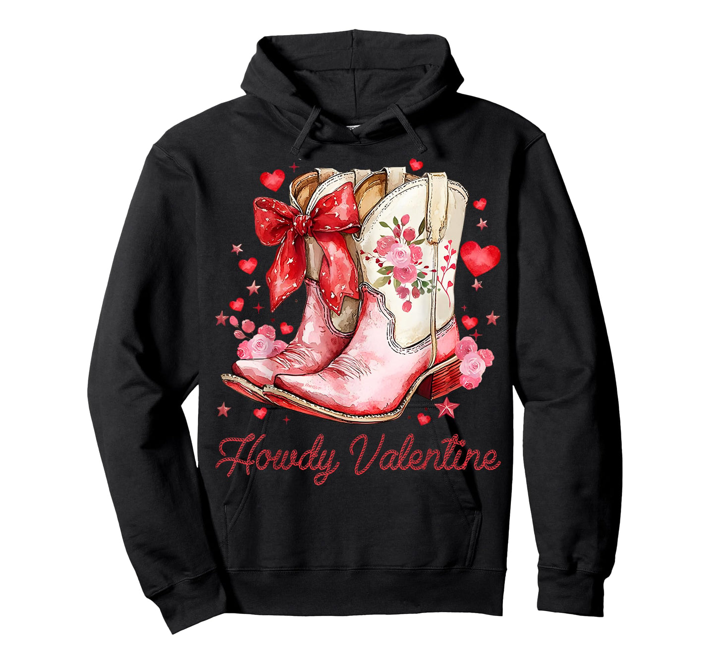 Howdy Valentine Cowboy Heart Retro Cowgirl Women Men Kids T-Shirt