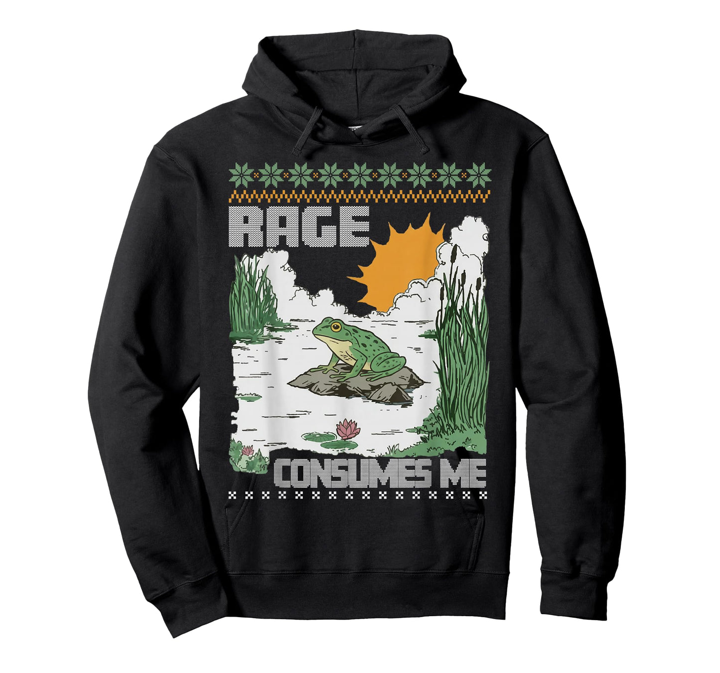 Rage Consumes Me Ugly Christmas Sweaters Funny Frog T-Shirt