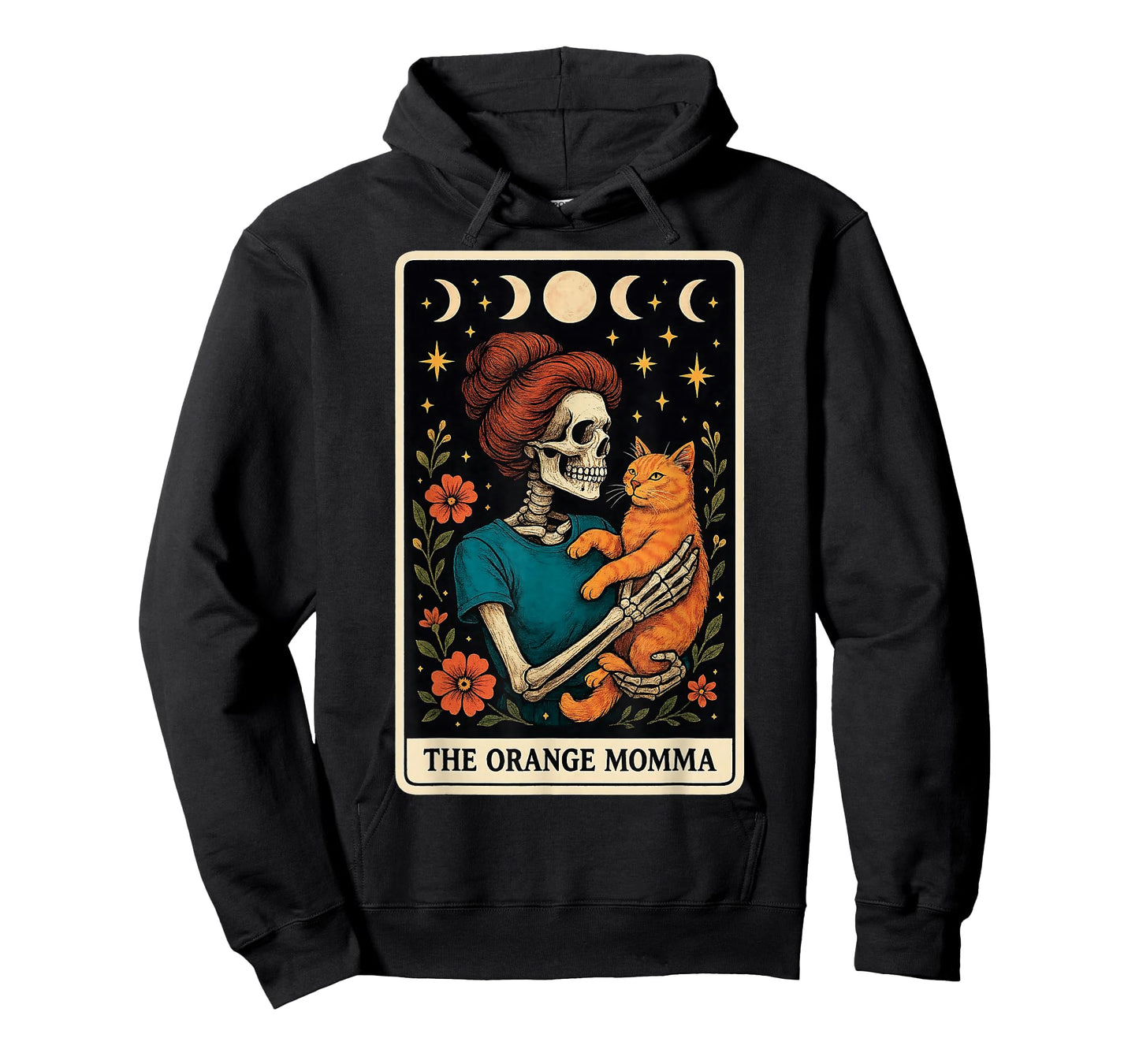 The Orange Momma Cat Mom Orange Cat Mother's Day Tarot Card T-Shirt