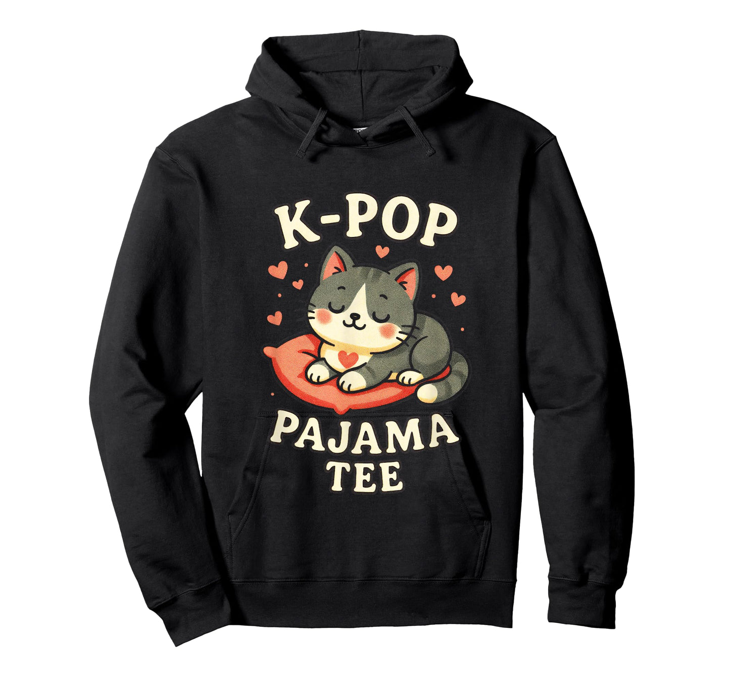 K-POP - Music Sleeping Cat Korean Pop T-Shirt