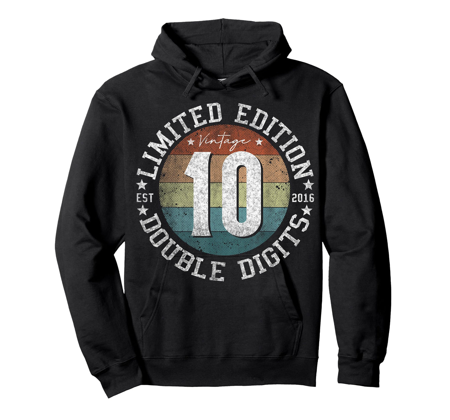 Official Double Digits 10 Year Old Gifts Vintage 2016 Boys T-Shirt