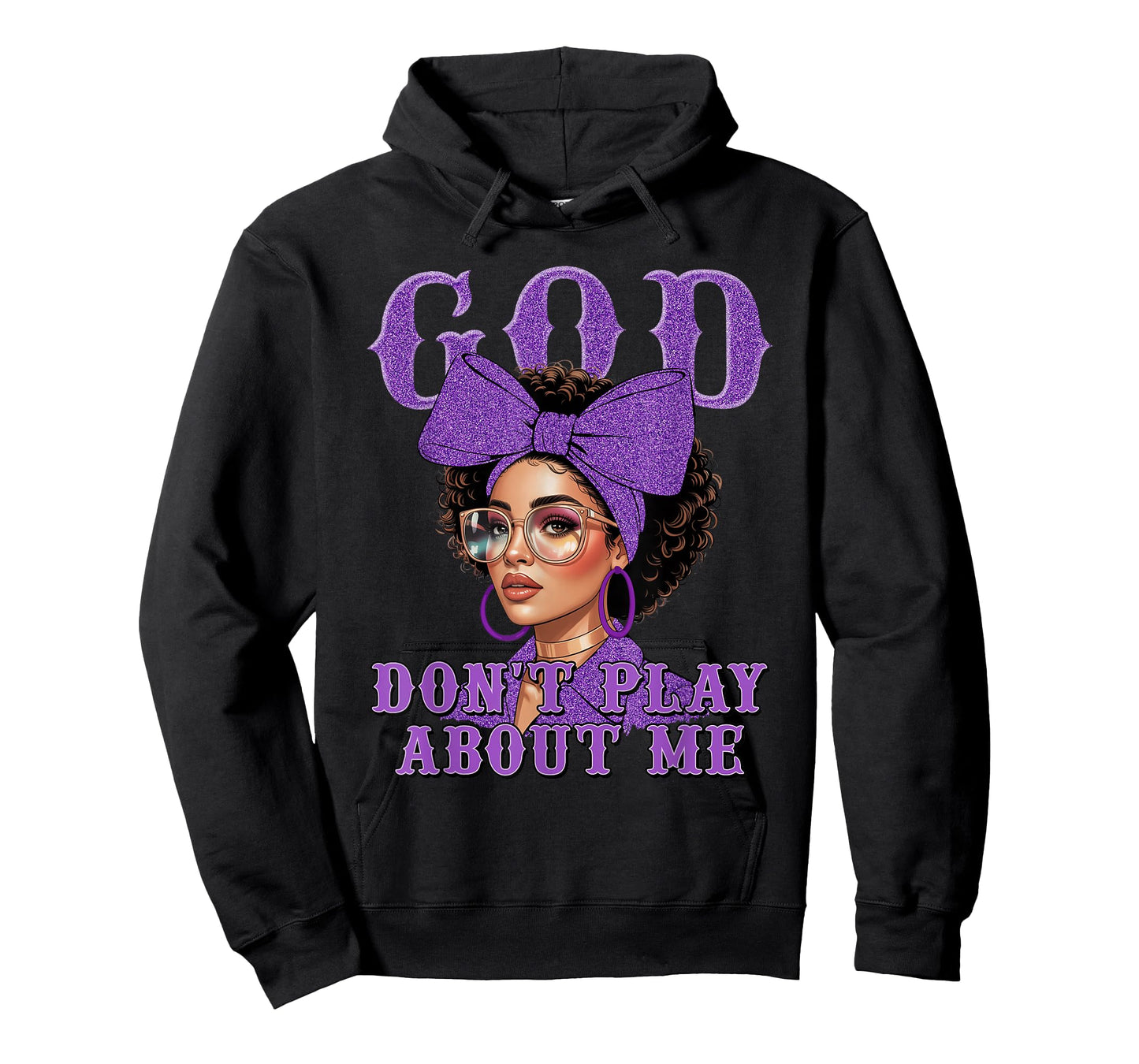 God Don't Play About Me Black Women Afro African Christian T-Shirt