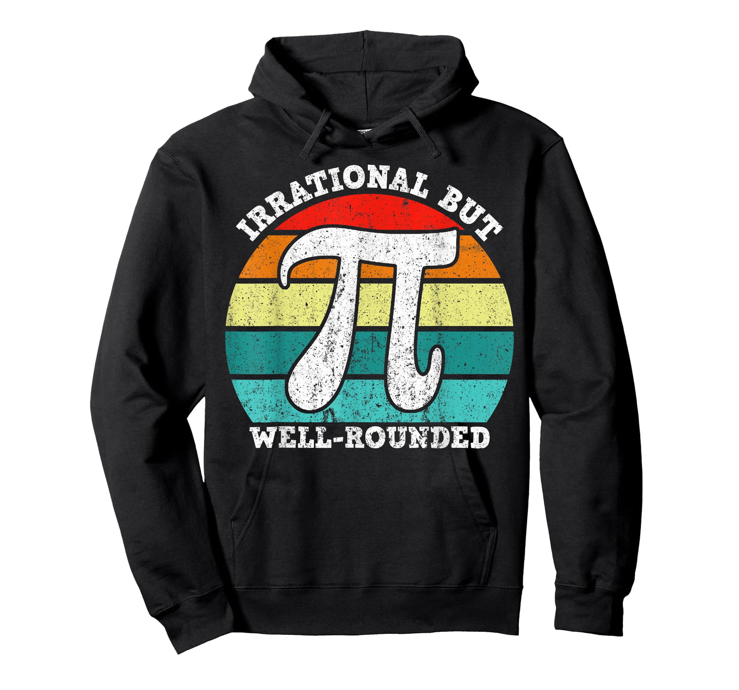 Retro Irrational But Well Rounded Pi Day Celebration Math T-Shirt