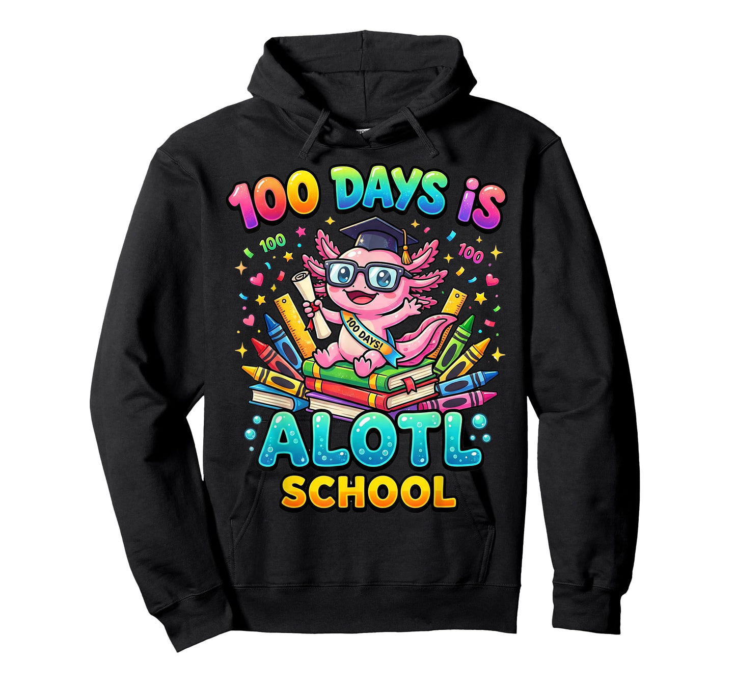 100 Days is Alotl School Shirt Funny Kids 100th Day Meme T-Shirt