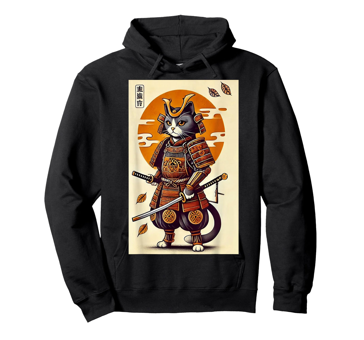 Samurai Cat Warrior Art Cat Samurai Japanese Aesthetic T-Shirt