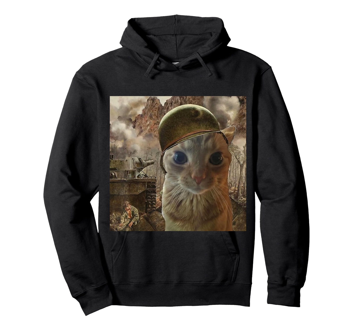 Thousand Yard Stare Cute Cat Funny Meme for Men Women Kids T-Shirt