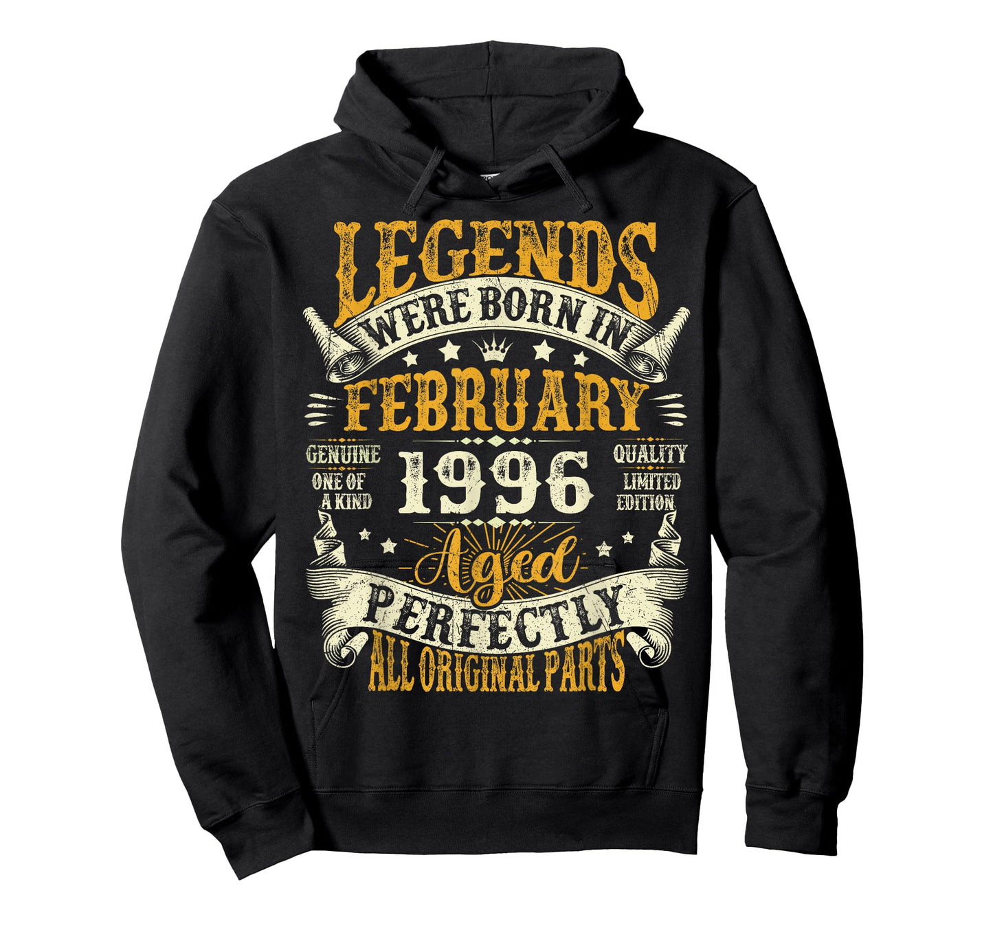 Legends were Born in February 1996 Vintage 30th Birthday Men T-Shirt