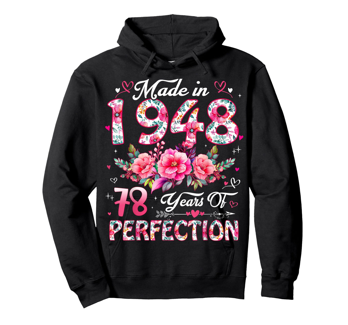78 Year Old Made in 1948 Floral 78th Birthday Women T-Shirt