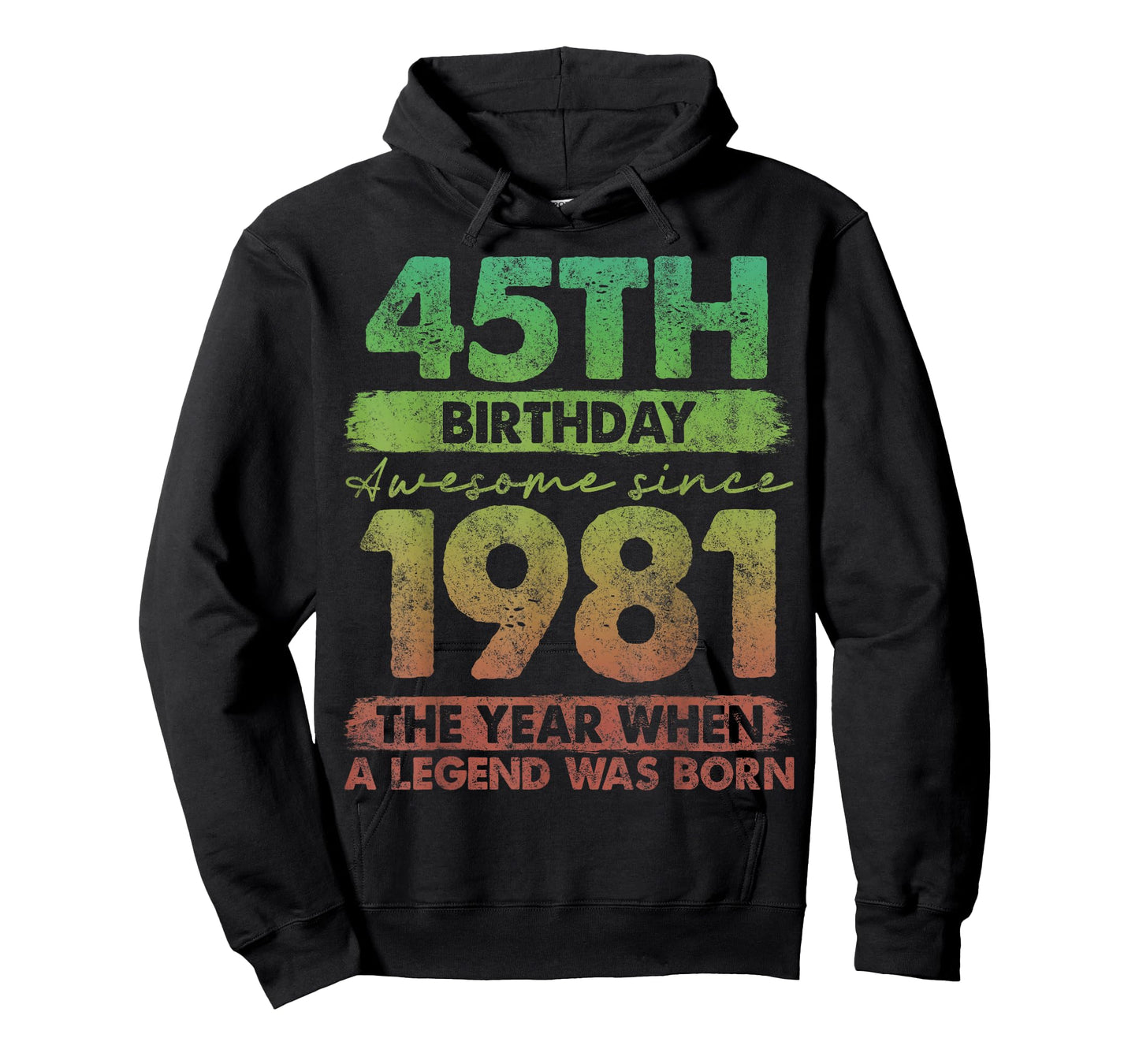 45 Year Old Gifts Vintage 1981 Limited Edition 45th Birthday T-Shirt