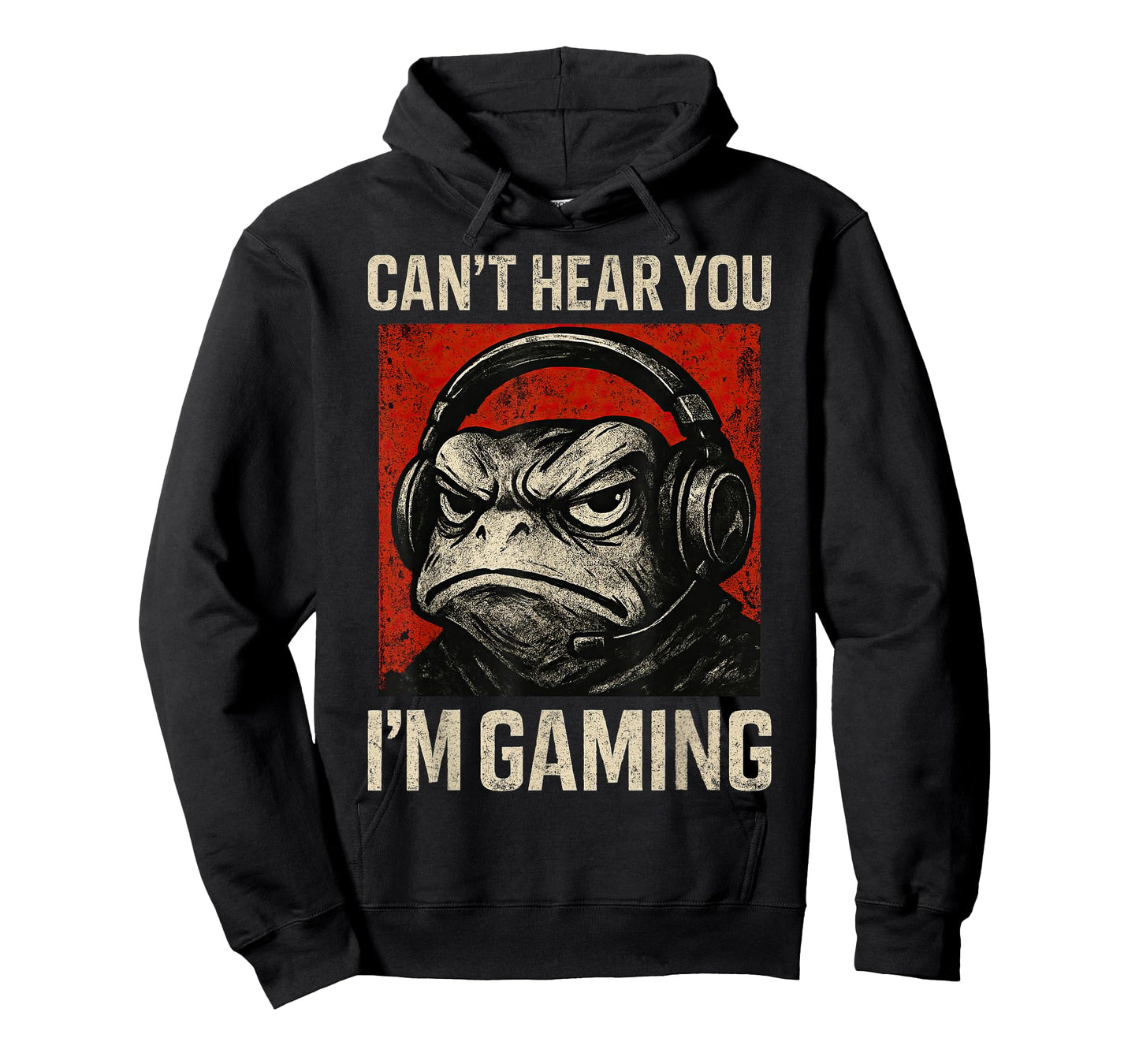 Funny Gamer Grumpy Frog Art Men Women Boys Video Gaming T-Shirt