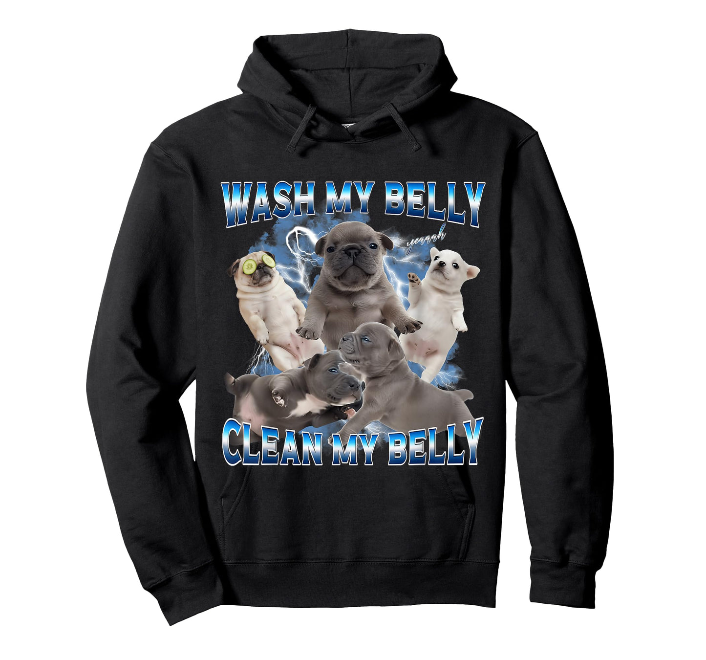 I'm Pibble Wash My Belly French Bulldog Brainrot Gen Z Meme T-Shirt