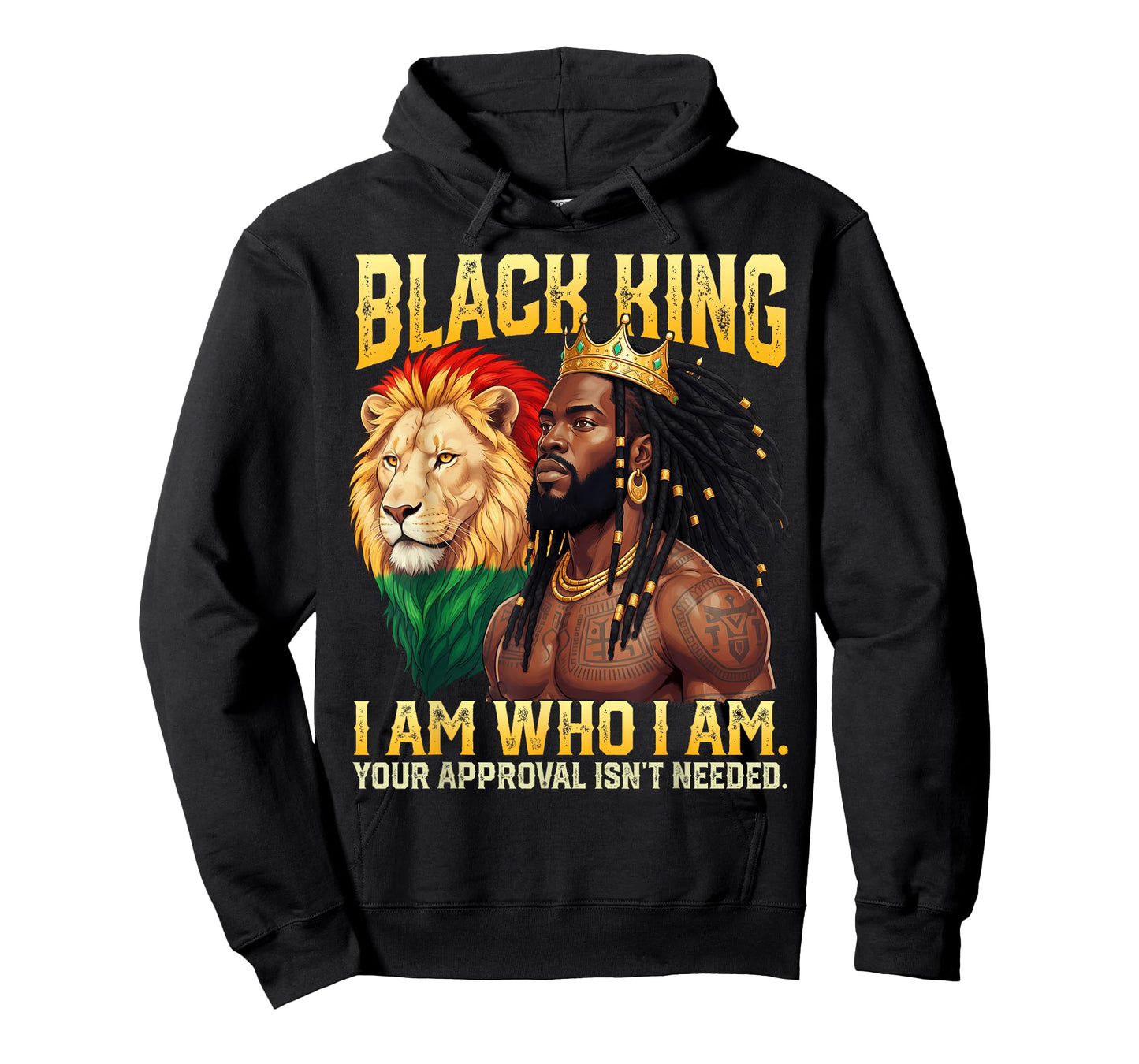 Black History Black King African American I Am Who I Am T-Shirt