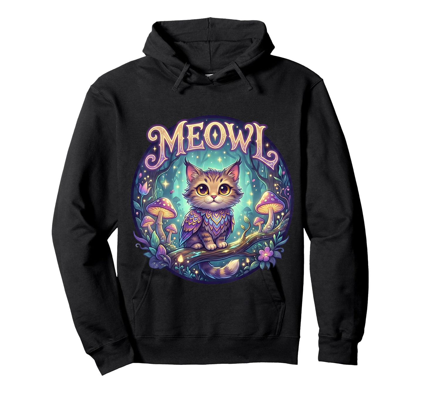Meowl Cat Owl Meme Brainrot Kids Cursed Silly Gen Alpha Cute T-Shirt