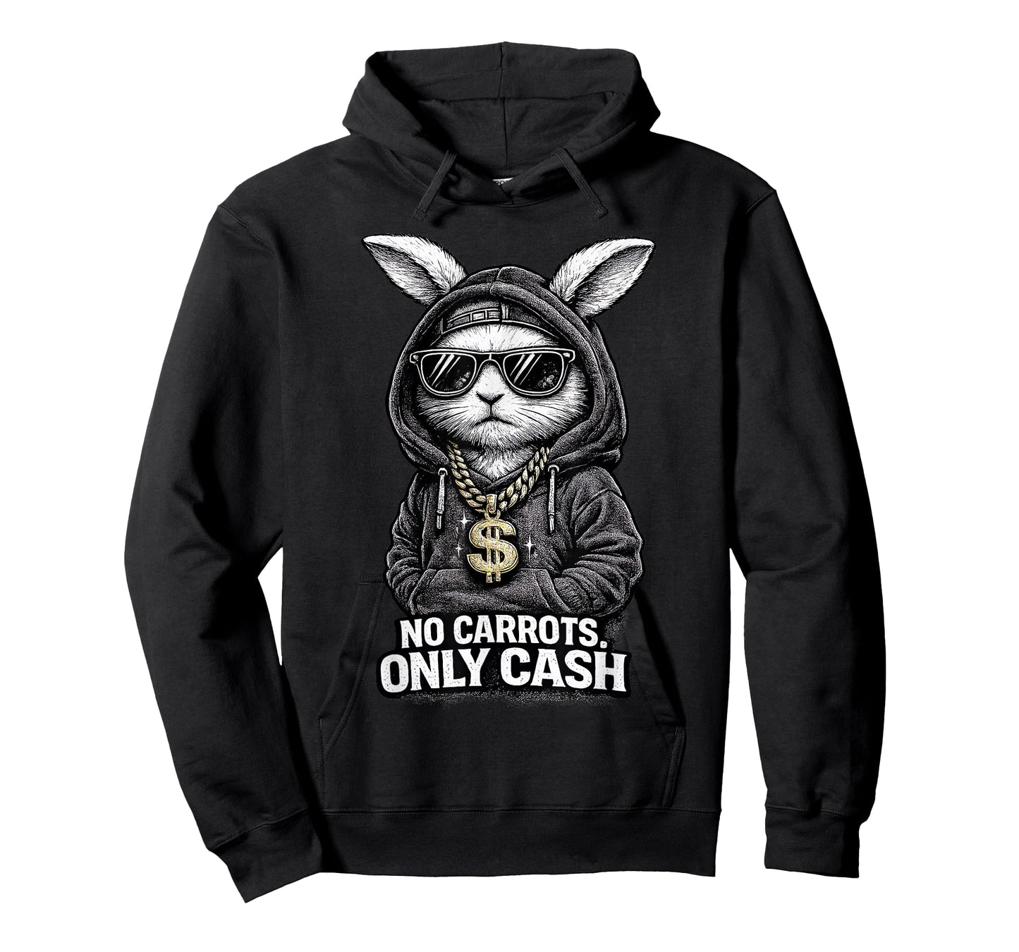 Funny Easter Bunny Shirt for Men Streetwear Hip Hop Rabbit T-Shirt