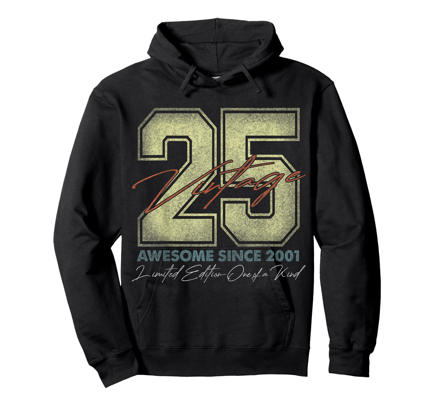 25 Year Old Gifts Vintage 2001 Limited Edition 25th Birthday T-Shirt